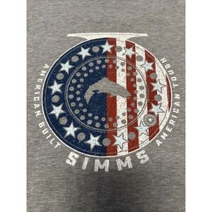 Simms Core Long Sleeve‎ Fishing Gray Tee Shirt XXL American Tough